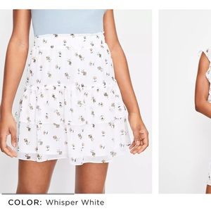 Floral Tiered Ruffle Pull On Skirt✨